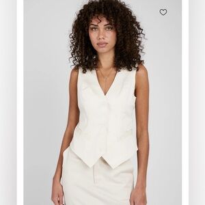 SABLYN Tuli Twill Vest in Ocean Breeze/light blue NWT